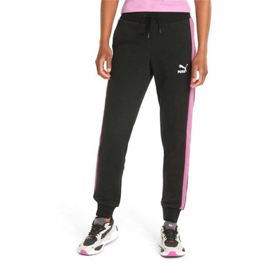 

Puma Iconic T7 Drawstring Training Track Pants Womens Black Casual Athletic Bott, Черный, Puma Iconic T7 Drawstring Training Track Pants