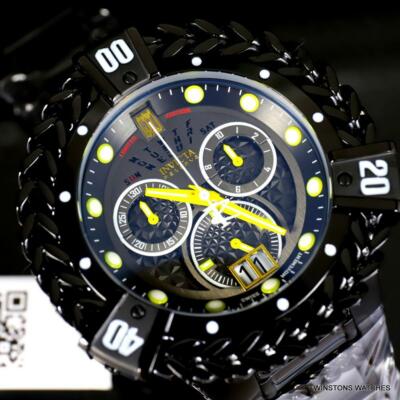 INVICTA INVICTA JT HERCULES BOLT RESERVE BLACK STEEL SWISS CHRONOGRAPH 56MM WATCH