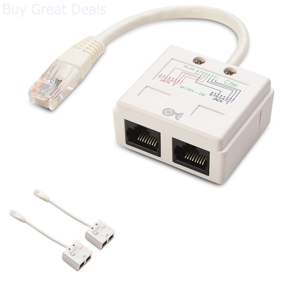RJ45 Sharing Splitter Kit Ideal Solution for Connecting Two