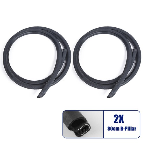 Car Door Edge Weatherstrip Soundproof Rubber Sealing Strip B Pillar Front&Rear