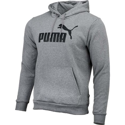 

Мужская серая повседневная верхняя одежда Puma Essentials Logo Pullover Hoodie 581859-03, Grey