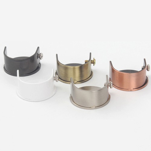 28mm Brass Black Chrome White Silver Curtain Pole Rail Supports