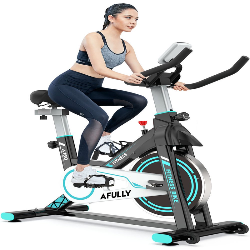 Indoor Cycling Exercise Bikes Stationary Fitness Cycle Upright Cycling Belt Driv