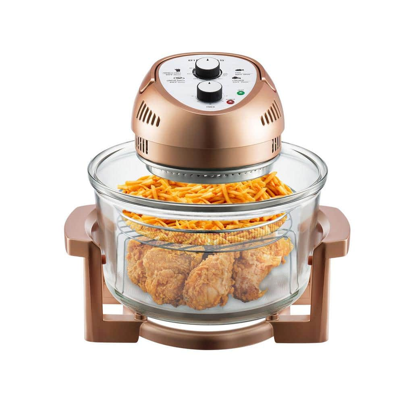 Big Boss 1300W 16 Qt. Oil-Less Fryer - Triple Cooking Power - Healthy Cooking