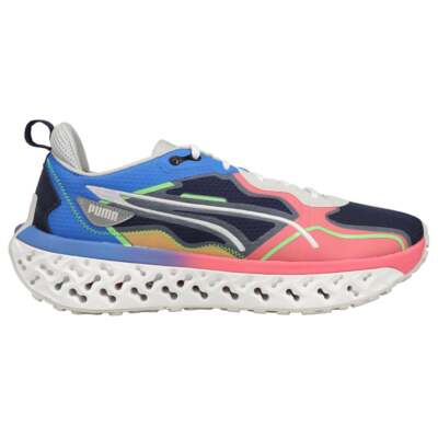 

Мужские кроссовки Puma Xetic Sculpt Energy на шнуровке синие, кремовые, розовые, повседневные, Blue;off white;pink, Puma Xetic Sculpt Energy Lace Up