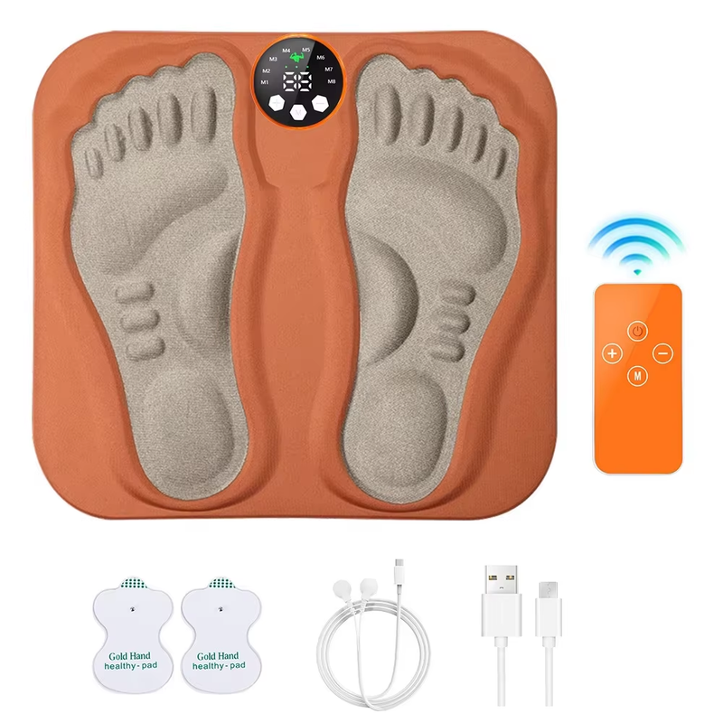 3D Smart Foot Massage Pad RF Remote Feet Massager 8 Modes 29 Levels Improve Bloo