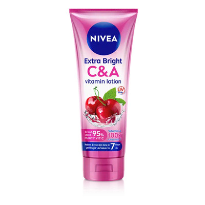 NIVEA Extra White C and A Vitamin Lotio Body Care Skin Whitening 320 ML x Pack 1