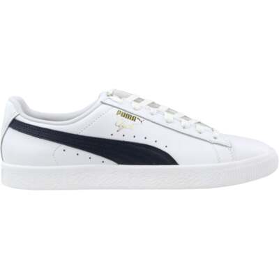 

Мужские белые кроссовки Puma Clyde Core L Foil Lace Up Повседневная обувь 364669-02, Белый, Puma Clyde Core L Foil Lace Up