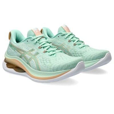 Pre-owned Asics Running Shoes Gel-kinsei Max Rady 24.5 Mint Tint/apricot Crush In Pink