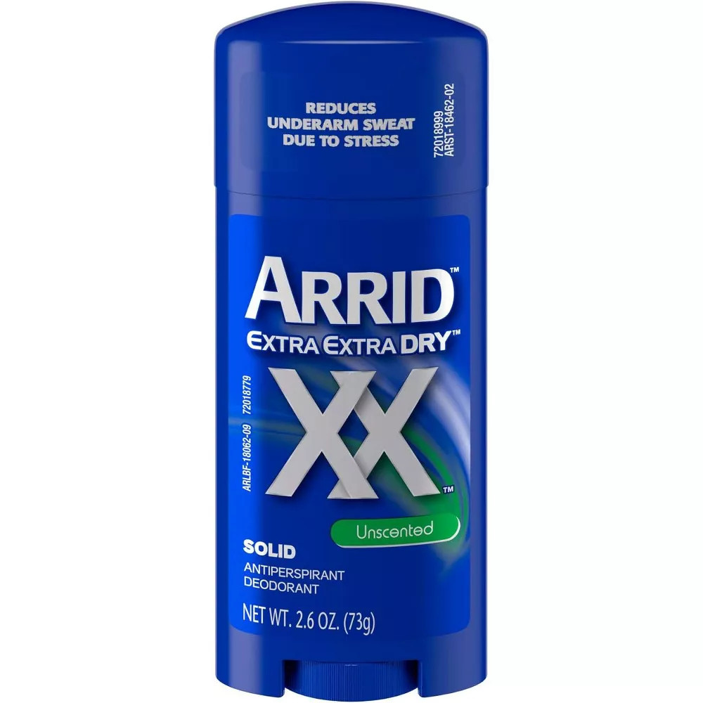 ARRID Extra Extra Dry Anti-Perspirant and Deodorant Solid Unscented 2.6 oz 3PK