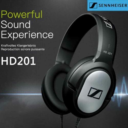 Sennheiser HD 201 Leichter Over-Ear-Kopfhörer-Headset HD201-Kopfhörer NEW