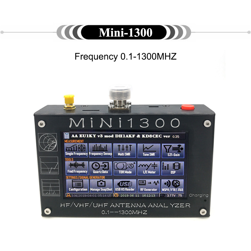 Mini1300 Antenna Analyzer Meter for 2 Way Radio 4.3