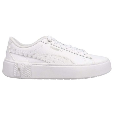 

Puma 38144701 Womens Smash Platform V2 L Snake Sneakers Shoes Casual - White, Белый, Puma Smash Platform V2 L Snake