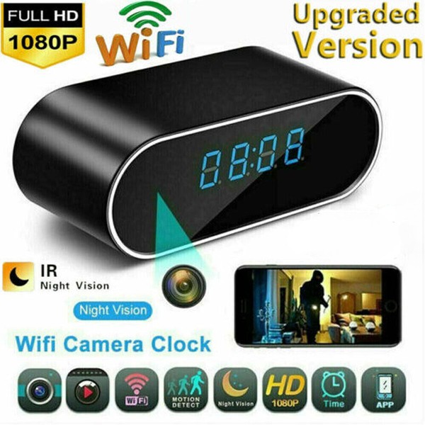 HD 1080P Spy Camera WiFi Hidden Wireless Night Vision Security Nanny Cam Alarm