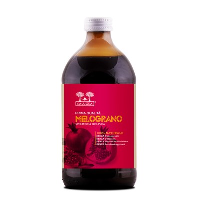 SUCCO DI MELOGRANO Salugea - Puro al 100% da agricoltura biologica - 500 ml