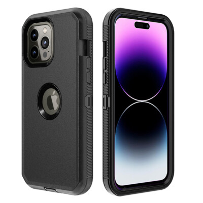 For iPhone 14 Pro Max 13 12 11 XR Shockproof Case Cover+Glass Screen Protector