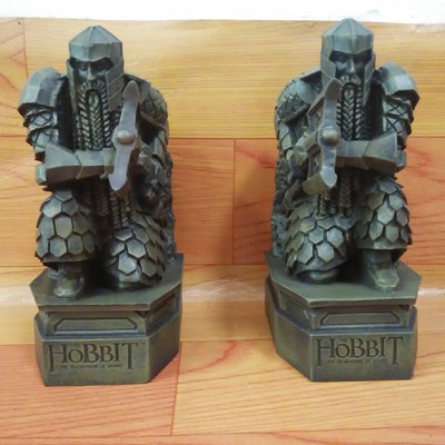 2pcs Statue Bookends The Hobbit Lord Of The Rings Figurines The Desolation Of Smaug Lonely Mountain Dwarf Collectibles Lord Of The Rings Collectibles