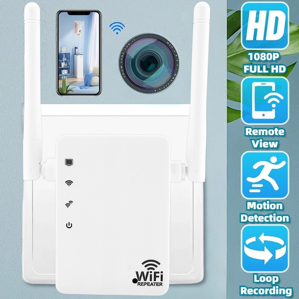 1080p HD Camera Wifi Extender Hidden Cam Motion Detection Security Nanny Cam US - Image 5