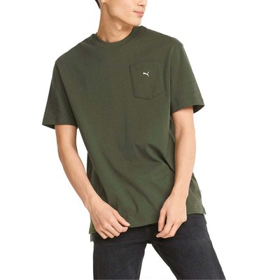 

Puma Mmq Crew Neck Футболка с коротким рукавом Мужские зеленые повседневные топы 533463-73, Зеленый, Puma Mmq Crew Neck Short Sleeve T-Shirt