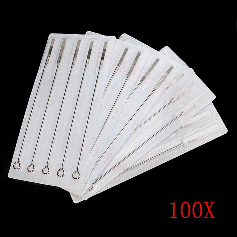100 stk Mix Größen Sterile Einweg Tattoo Nadeln Set 3 5 7 9 RL 5 7 9 RS 5 7 9 M1