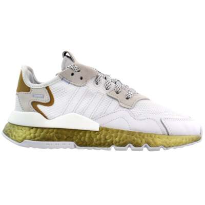 

Adidas Nite Jogger Женские кроссовки на шнуровке золотисто-белого цвета Повседневная обувь FV4138, Gold;white, adidas Nite Jogger Lace Up