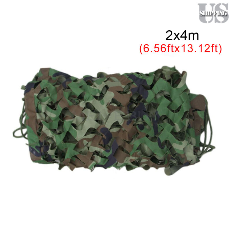 Military Camo Net Camouflage Netting Hunting Camping Army Woodland Hide Cover