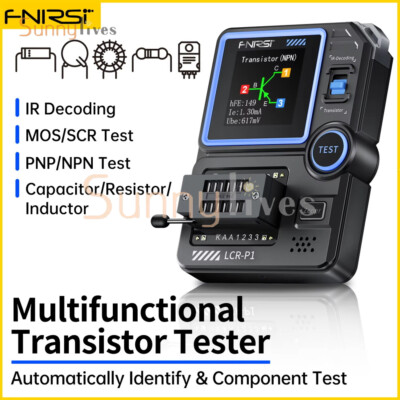 FNIRSI LCR-P1 Transistor Tester Diode Triode MOSFET NPN PNP SMD LCR ESR Meter US
