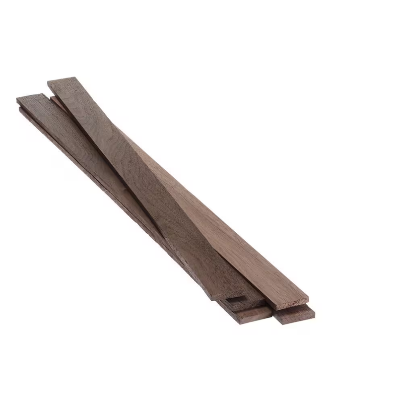 Walnut Board 1/4 x 1 1/2 x 2ft S4S Lumber 5 Pack Hardwood Craft Wood Project DIY