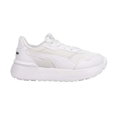 

Puma R78 Voyage Молодежные белые кроссовки на шнуровке для девочек Повседневная обувь 382049-02, Белый, Puma R78 Voyage Lace Up Youth