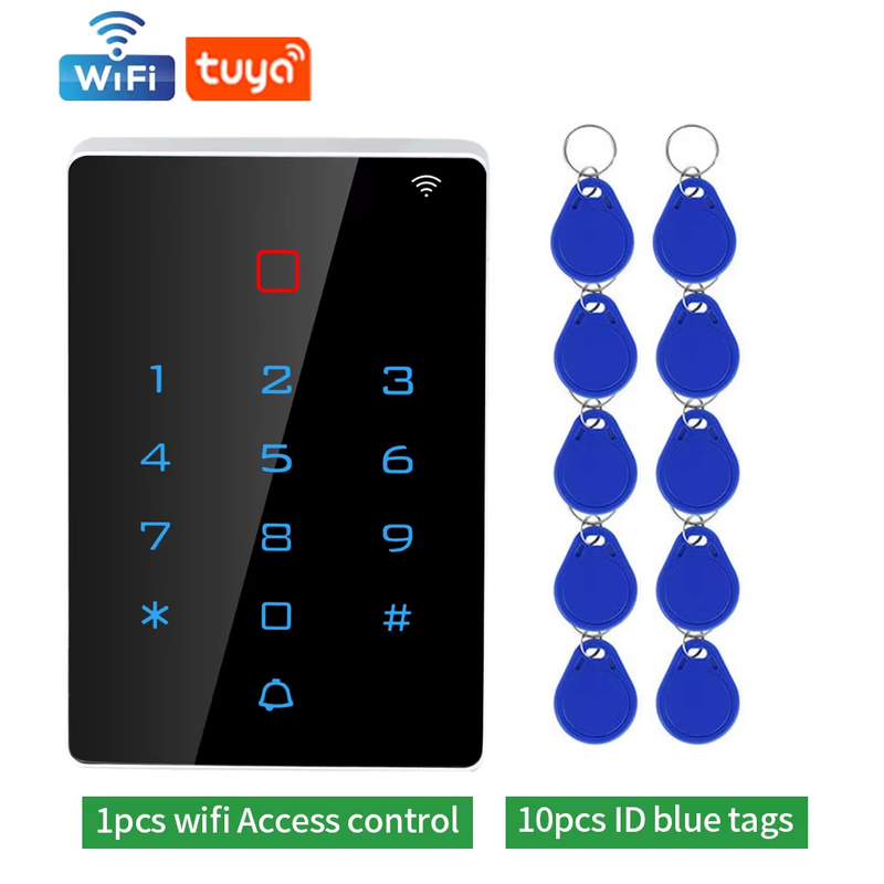 WiFi Tuya Access Controller Outdoor Waterproof Standalone RFID Keypad System 125