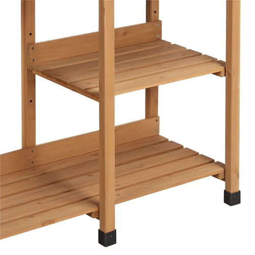 Garden Potting Bench Table Outdoor Work bench Station Solid Wood Construction