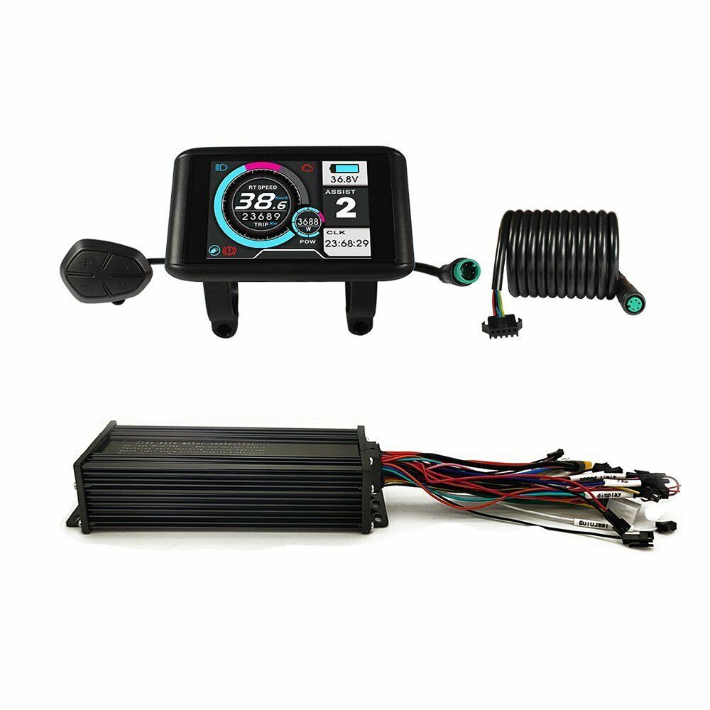 E-bike Controller 36V 48V 52V 1500W 3 Mode Sinewave Controller+EN06/UKC1 Display