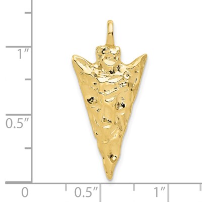 Pre-owned Skyjewelers Real 10kt Yellow Gold Arrow Head Charm