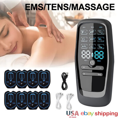 27 Modes Tens Unit Muscle Therapy Pain Relief Stimulator Machine Pulse Massager