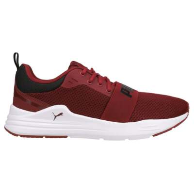 

Puma Wired Run Lace Up Мужские бордовые кроссовки Повседневная обувь 37301523, Burgundy, Puma Wired Run Lace Up