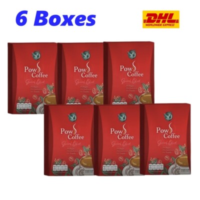 6X POW S Coffee Instant Powder Arabica Delicious No Sugar Drinks
