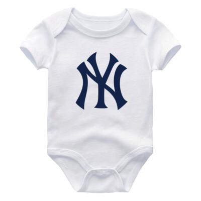 New York Yankees NYC Baseball Baby Newborn Bodysuit Outfit Aaron Judge Fan Shirt