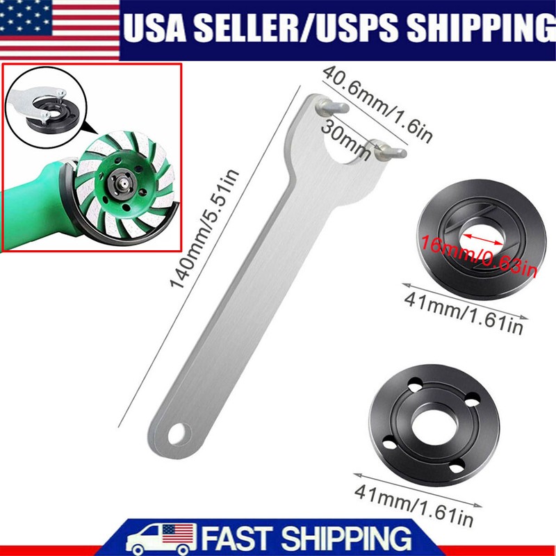 Grinder Flange Lock Nut Wrench for Dewalt Makita Milwaukee BLack & Decker 5/8-11