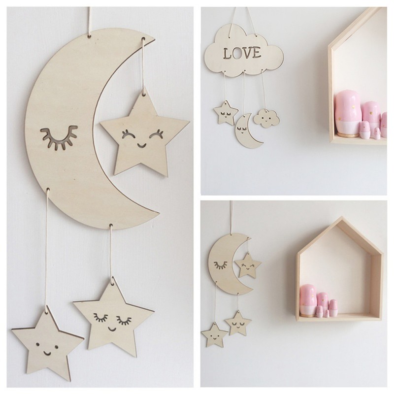 Photography Props Baby Room Decoration Wooden Wall Hanging Home