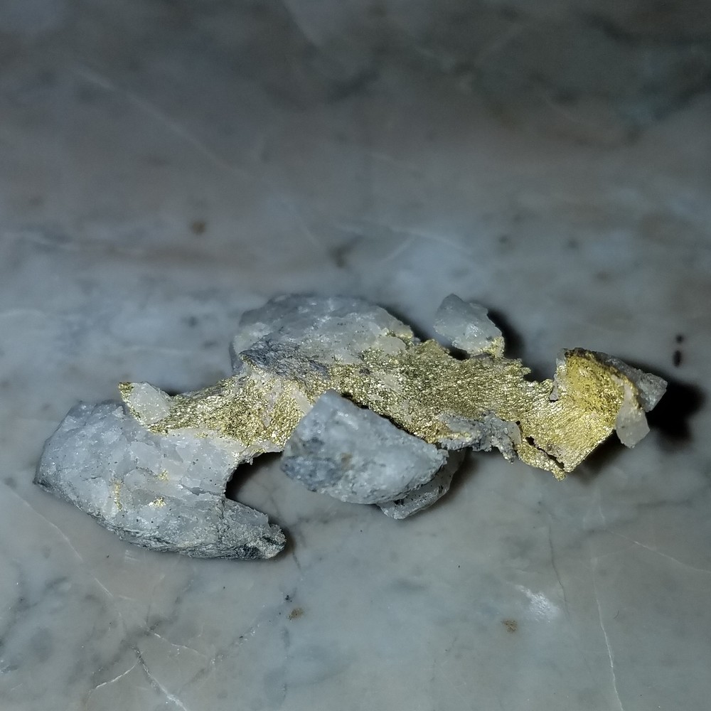 CRYSTALLINE GOLD in QUARTZ SPECIMEN -gold nugget, STUNNING!!!