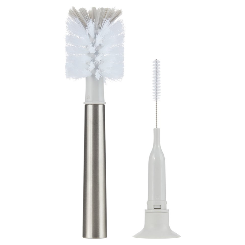 Parent'S Choice 3-In-1 Stainless Bottle Brush, Gray