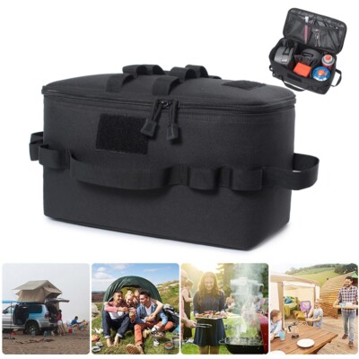 Camping Storage Bag Gas Tank Stove Canister Pot Carry Bag Ground Nail Tool Bags