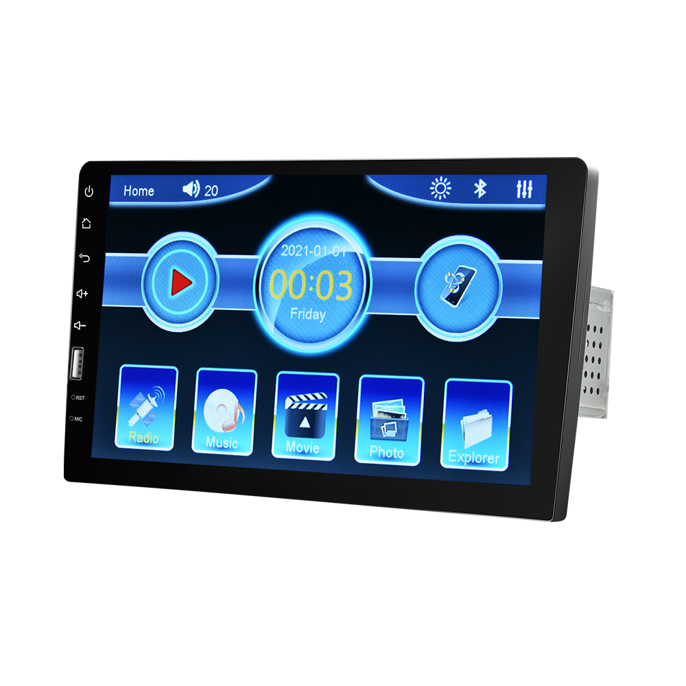 9" Single 1Din Carplay Car Stereo Radio BT FM USB Touch Screen MP5 Player + MIC