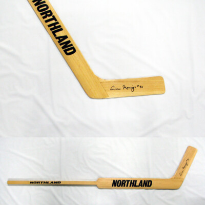 CESARE MANIAGO Signed Northland Goalie Stick - Minnesota North Stars