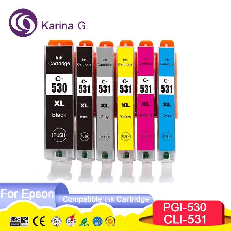PGI530 PGI-531 CLI-531 CLI531 530 531 Compatible Color Inkjet Ink Cartridge for