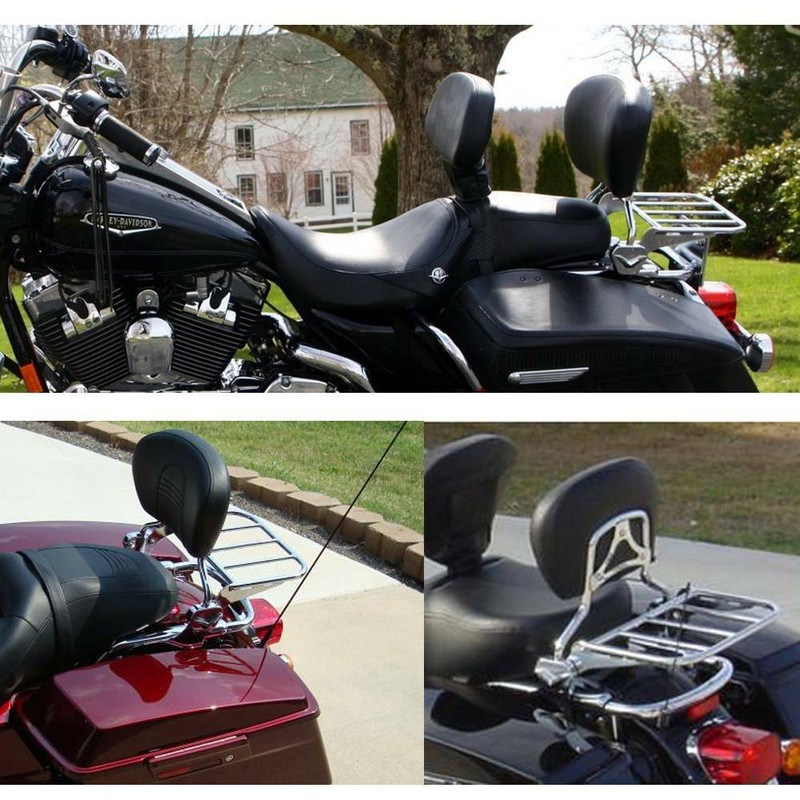 Backrest Sissy Bar Pad Luggage Rack / Docking Hardware For Harley