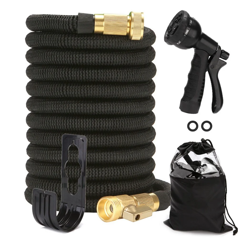 100 Ft. Garden Hose Expandable, Latex Water Hose with Holder, No-Kink Lightweigh