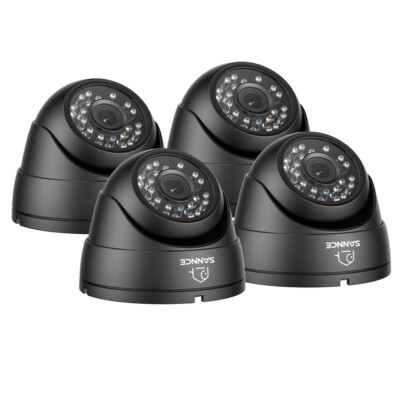 SANNCE 900TVL Outdoor Dome CCTV Camera 100ft IR Night for Home Secuirty System 