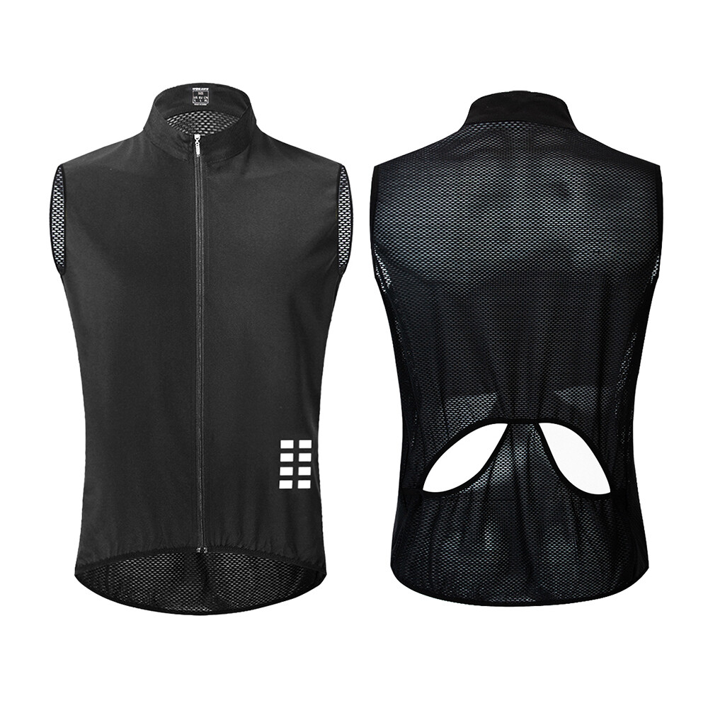 WOSAWE Men Bicycle Cycling Vest Jacket MTB Breathable Windproof Waterproof Tops
