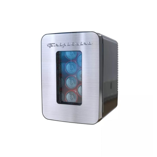 Frigidaire Mini Fridge Holds 15 Cans or 10 Liters Stainless Steel EFMI